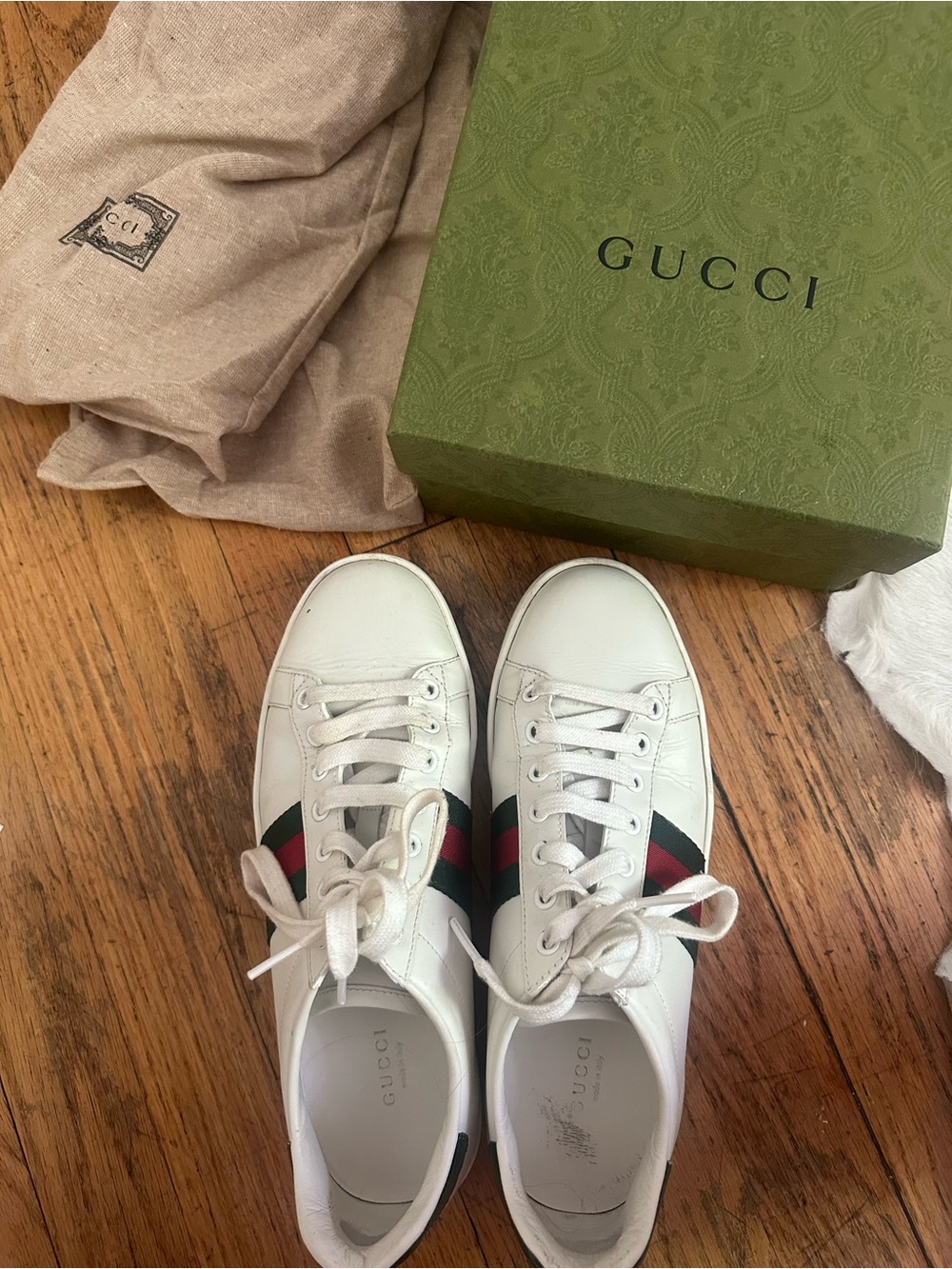 Gucci Ace leather sneakers - Picture 2 of 6